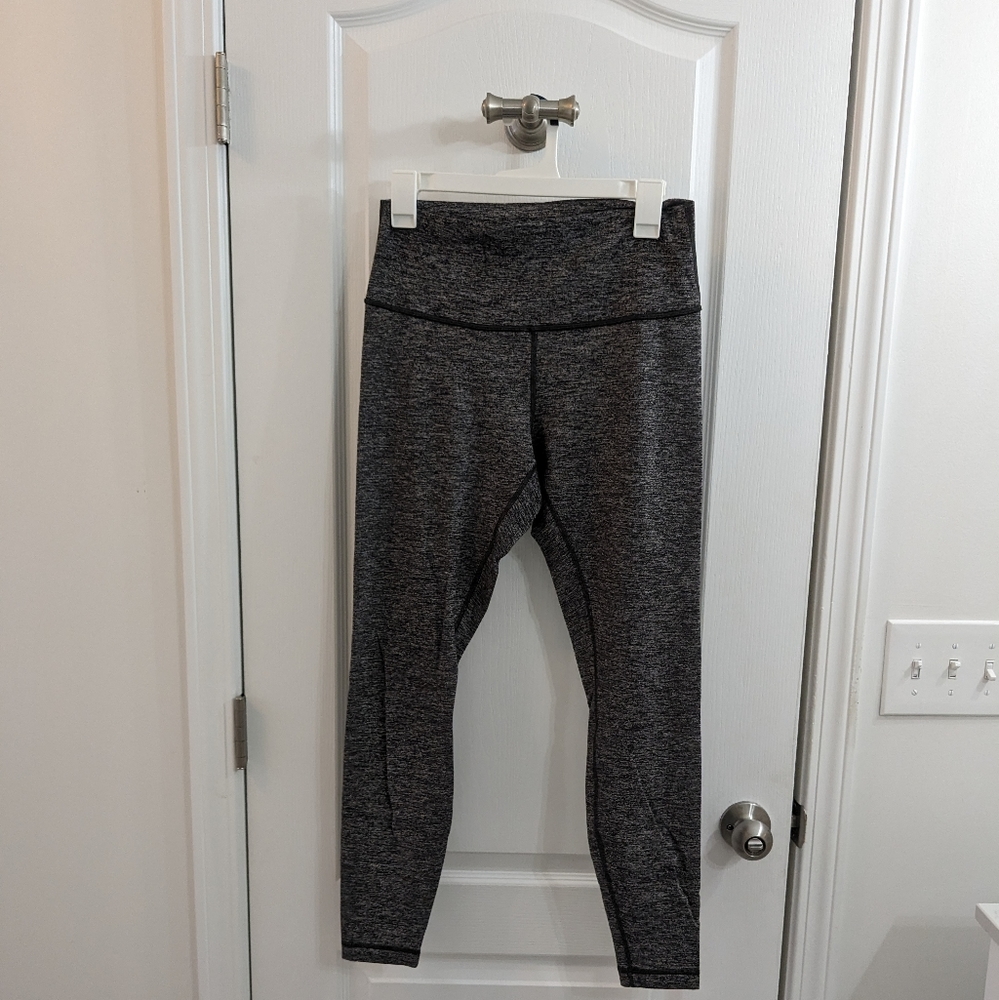 Lululemon Wunder Under Hi-Rise Tight 28" Heathered Black